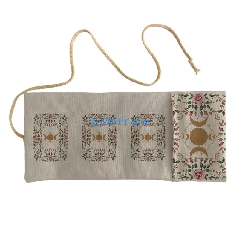 G6DE أنيق بطاقة التارو حامي بولي الكتان نظيفة بسهولة للملحقات الروحية #2