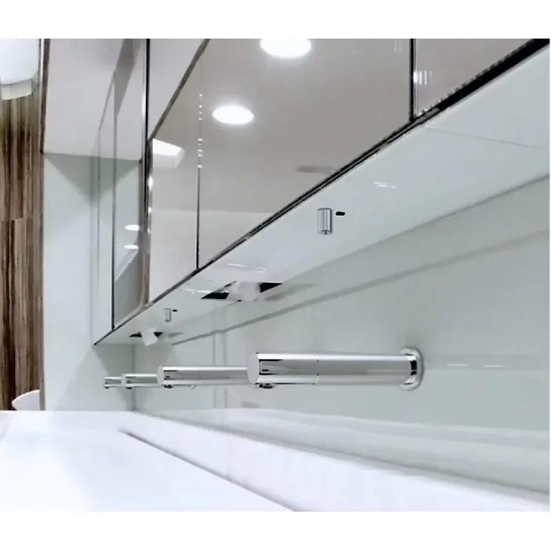 Brass Chrome Faucet Eco-Friendly Led Mirror Automatic Soap Dispenser for Personal House and Hotel