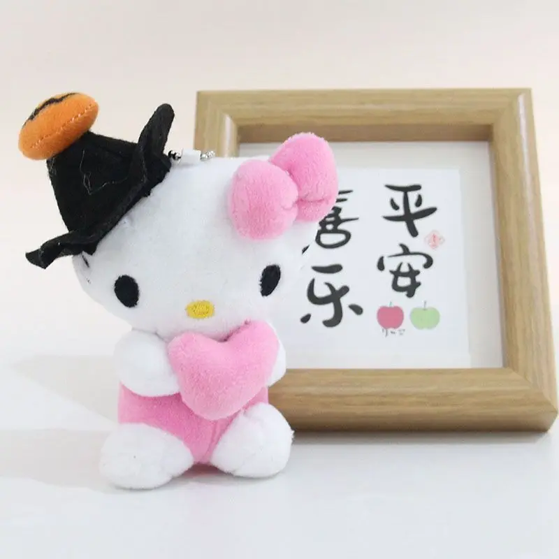 Halloween Cartoon Sanrio Hello Kitty Plush Pendant Kuromi My Melody Cartoon Kawaii Plush Keychain Stuffed Toys Holiday Gifts ﻿