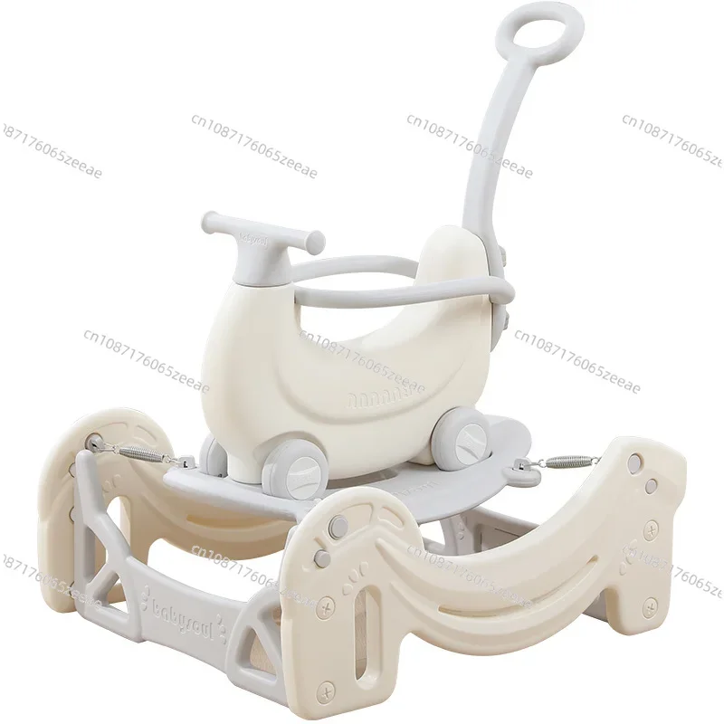 For Kiddie Riding Baby Rocking Horse Baby Trampoline Children Full-Year Gift Drop-Resistant Trojan Horse