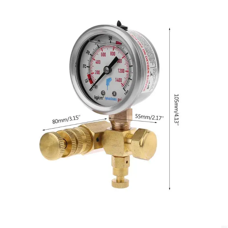 

B0KC Nitrogen Gas Charging with Storage for Case for Soosan furukawa Hydraulic Breaker Hammer Pressure Gauge
