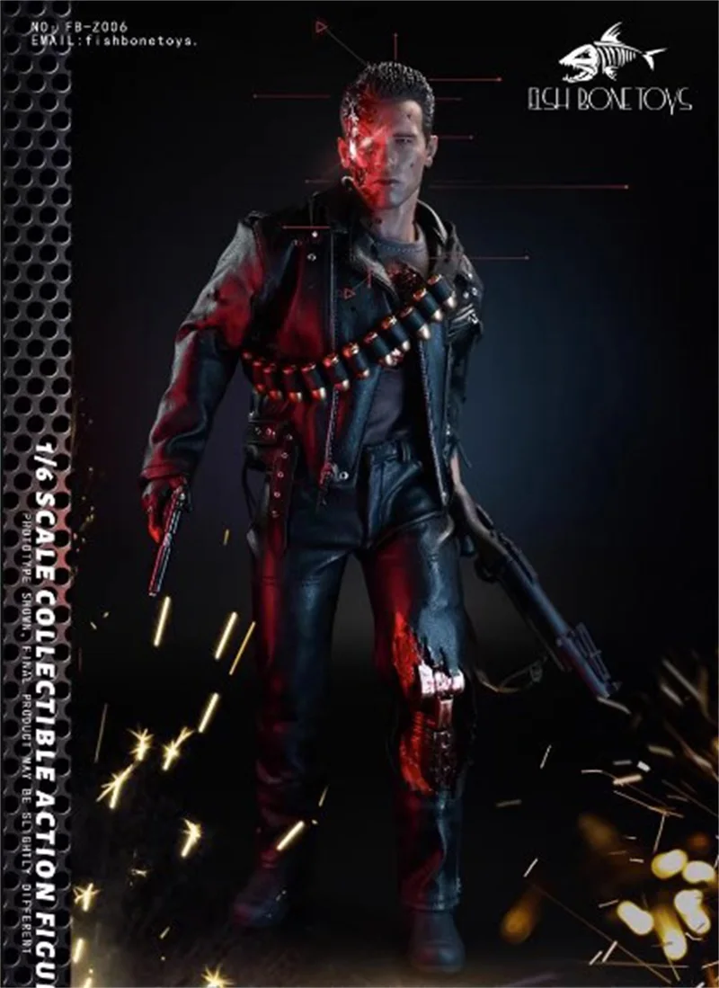 

FISH BONETOYS FB-Z006 1/6 Male Soldier T800 Arnold Schwarzenegger High Quality Model Full Set 12'' Action Figure In Stock