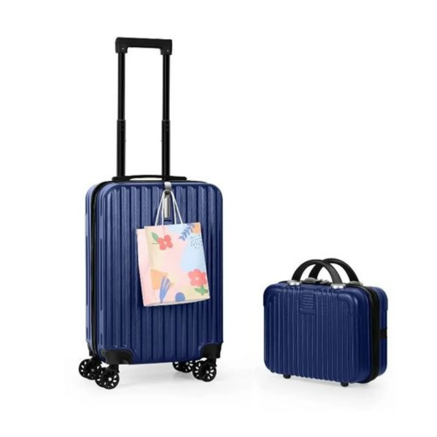 

2-Piece Hardshell Luggage Set (20"+14") - Nesting Spinner w/ 360° Wheels & TSA Lock, Lightweight Expandable for Family Travel