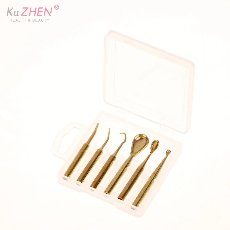 6 Pcs/Box Copper Dental Electric Waxer Tips Dental Wax Carving Knife Pen Pencil Copper Tips For Lab Dental Electric Waxer Tips