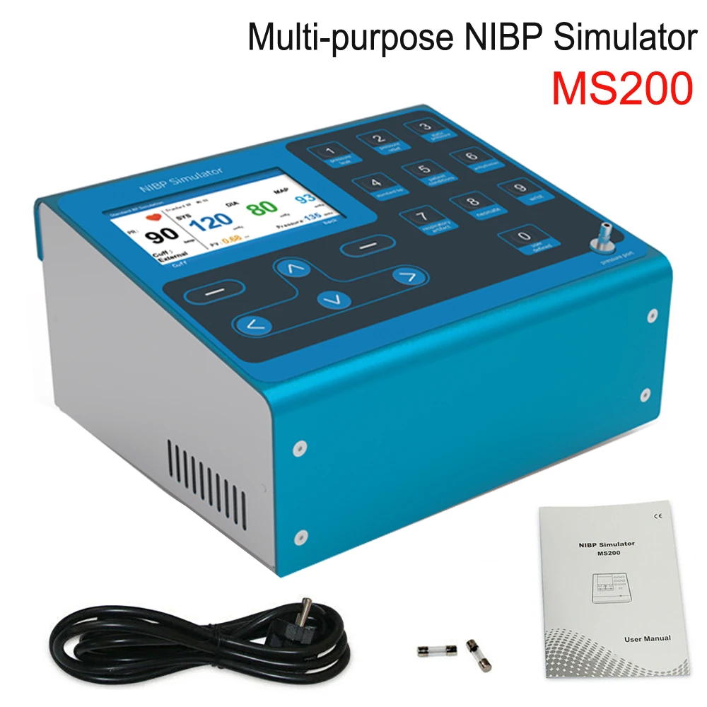 Ms200 Nibp Simulator Blood Pressure Monitor Tester Non-invasive Simulation Heart Rate Simulate Nibp Monitor Tester Calibration