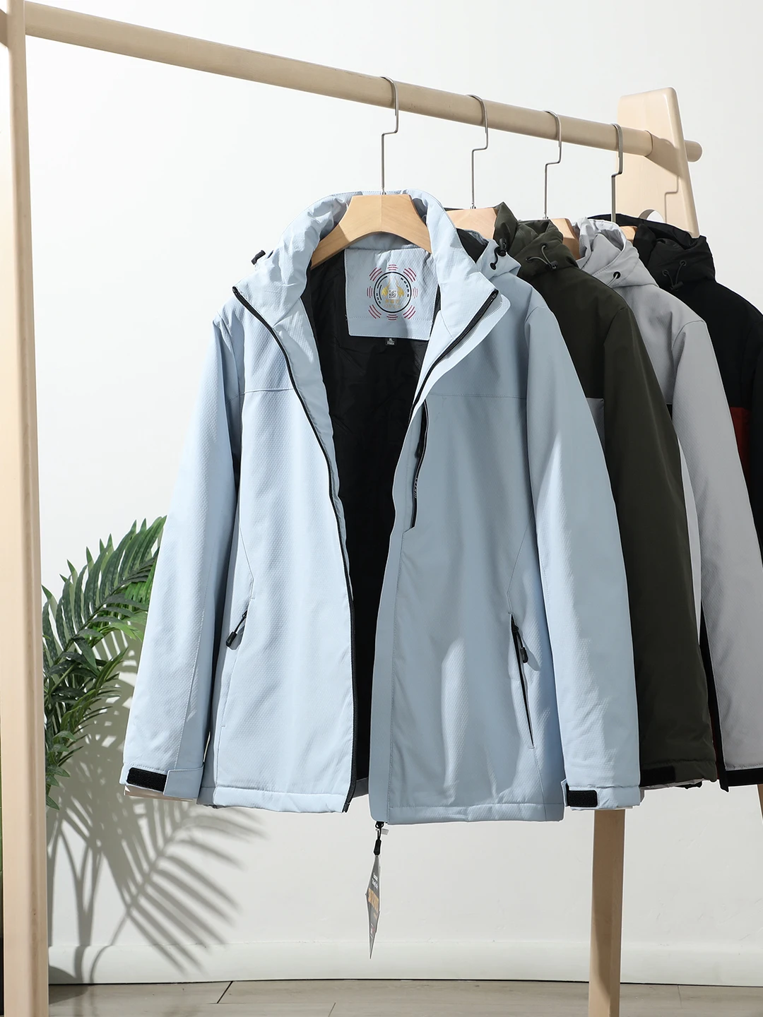 

aphene Heated Detachable Hat Men's Winter Outdoor Casual Warm Color Blo Windproof Waterproof Cotton Jaet Stand Fit