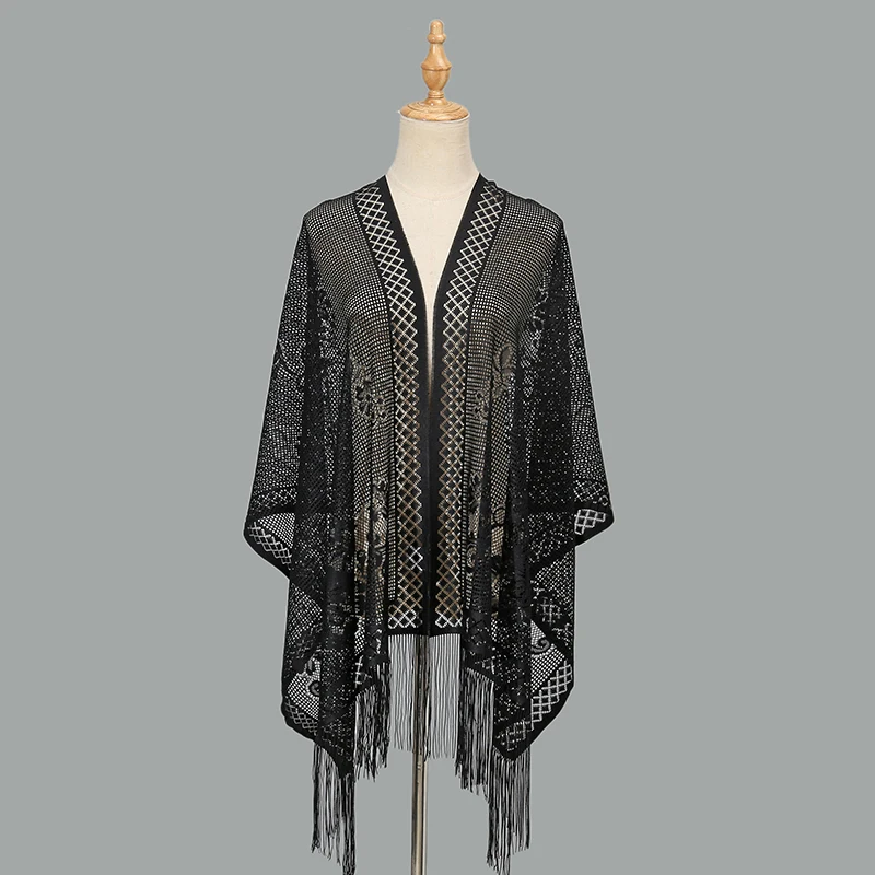 New Simulated Silk Solid Lace Beard Shawl Elegant Versatile Dress Scarves Spanish Mantilla Lace Catholic Veil Muslim Headscarf