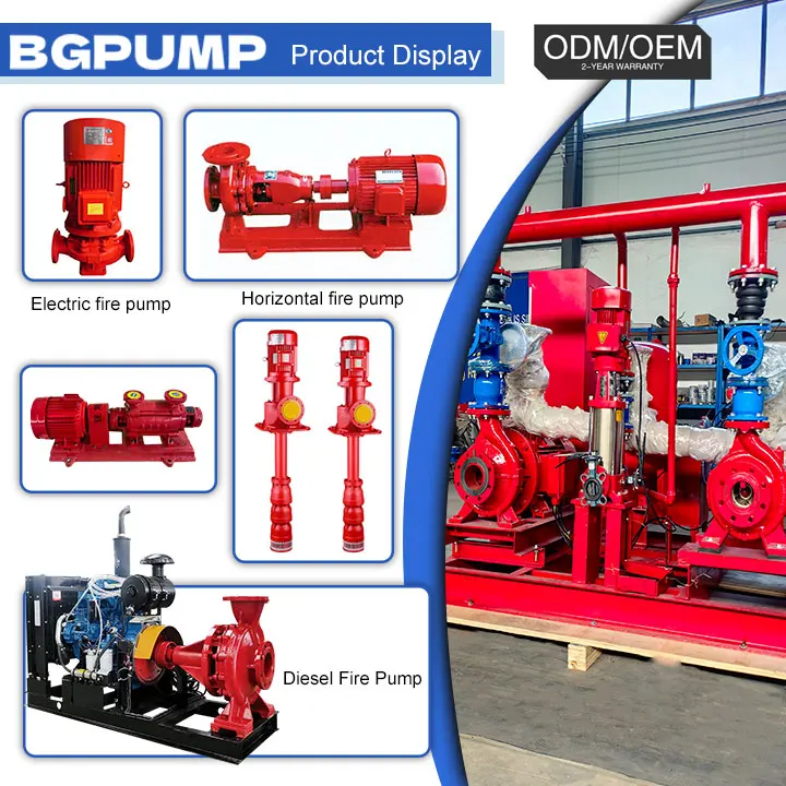 Floating Electric Electrical Set 350Gpm 80Mhead Unit 500Gpm 3 1.5 Inch 18Hp And Jockey Diesel Engine Portable Fire Pump