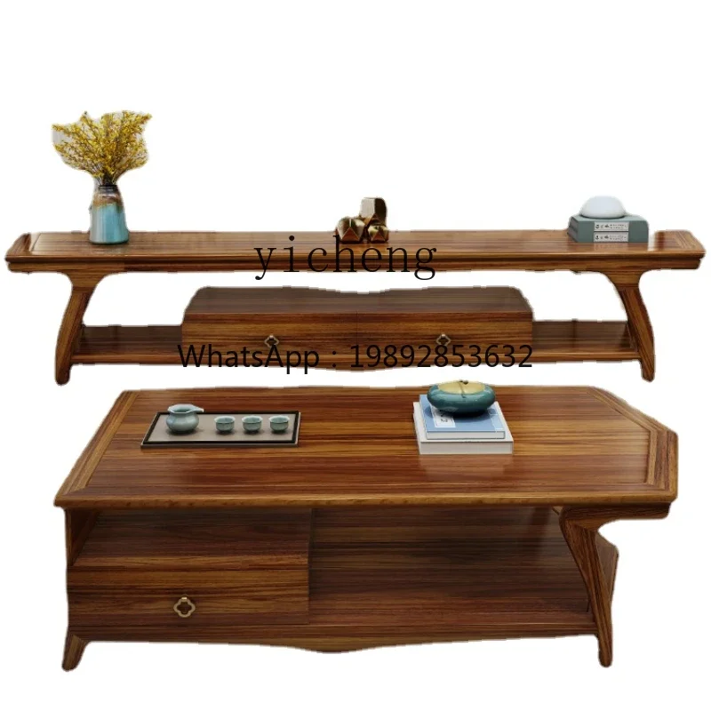 

K8 Simple Guest Small Apartment Living Room Home New Chinese Marble Tea Table Combination