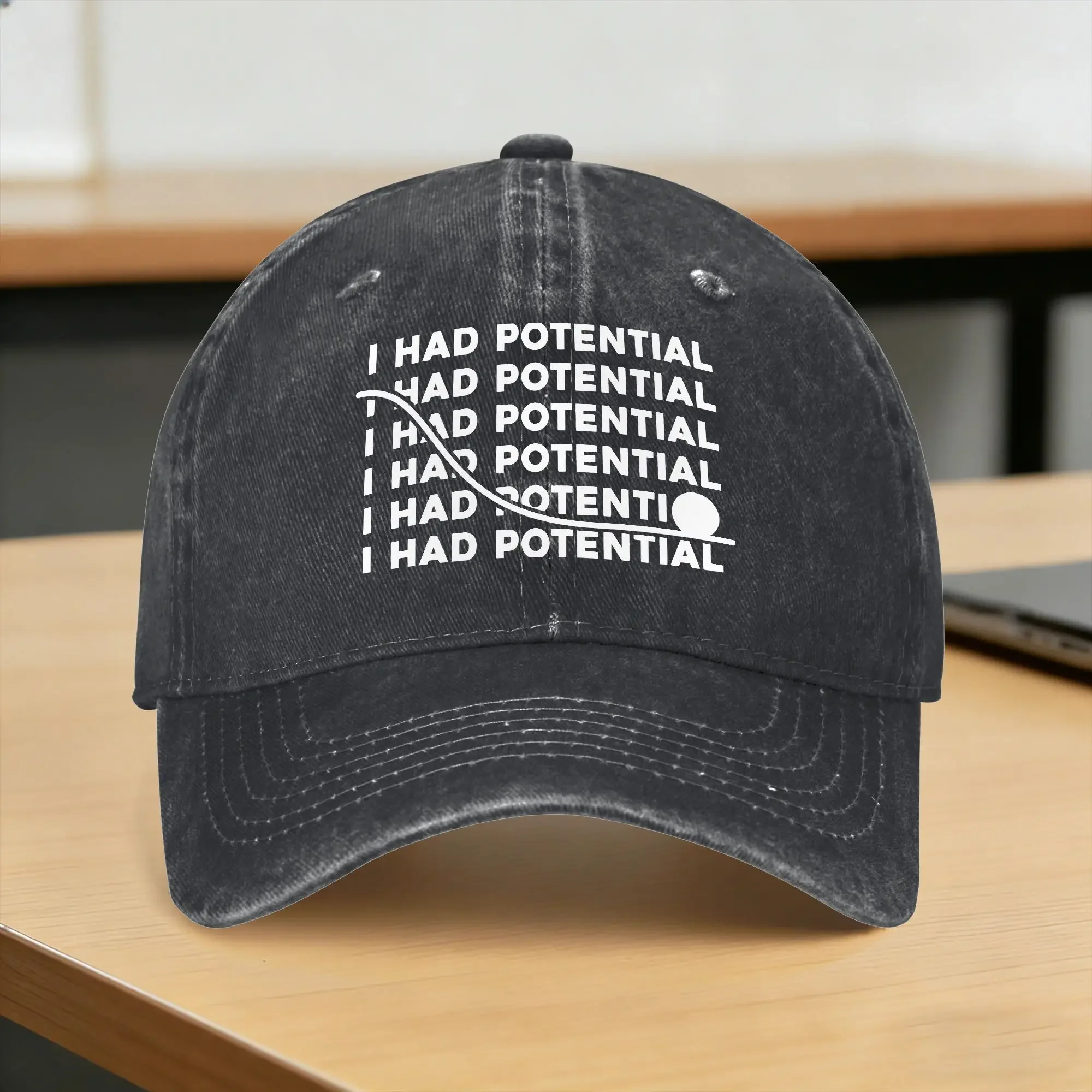 I Had Potential Funny Sarcastic Casual Baseball Cap For Female Male Summer Outdoor Sports Trucker Hat High Quality Snapback Cap