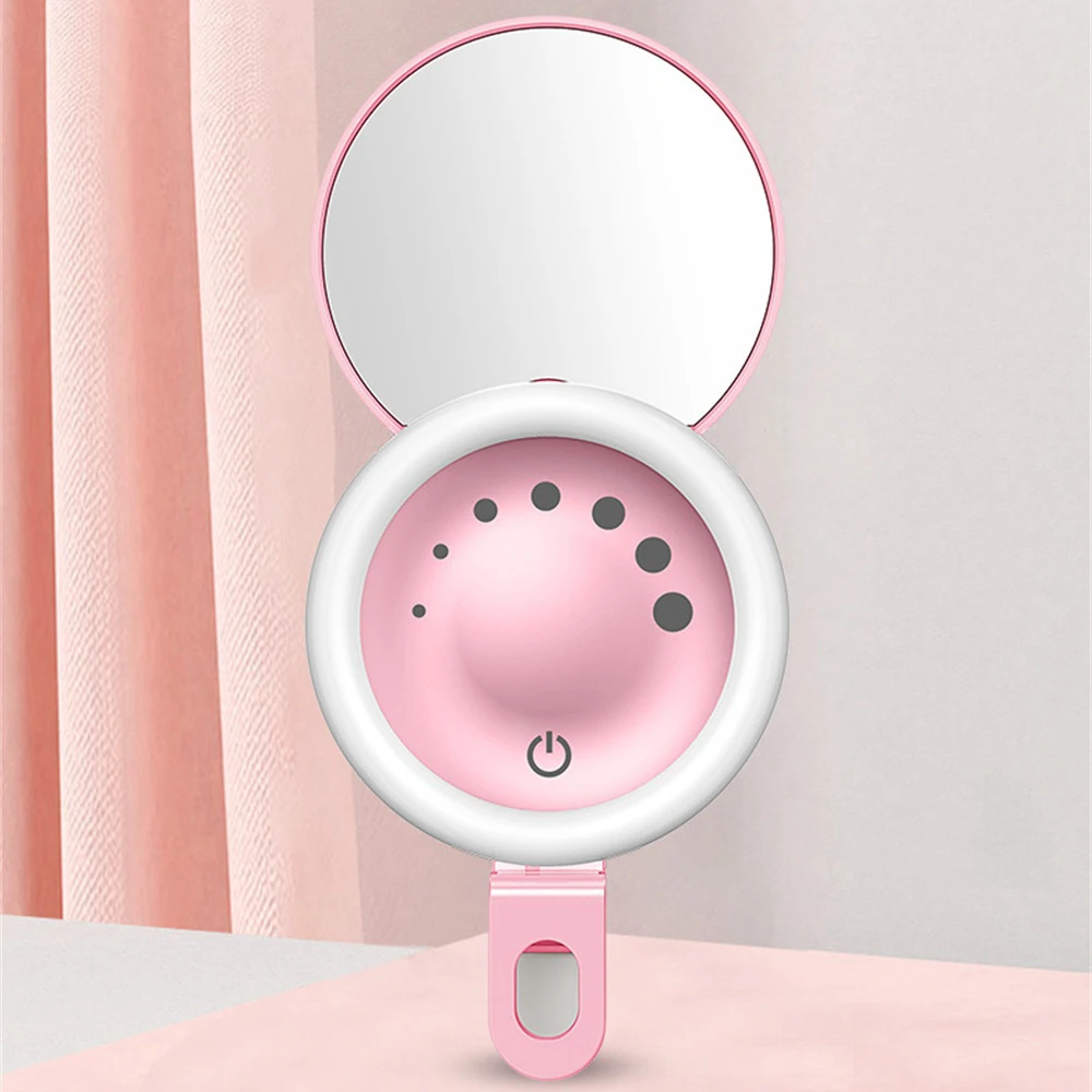 Selfie Ring Light Abs Portable Multi-function Usb Creative For Phone Fill Light Mini Adjustment Novelty Makeup
