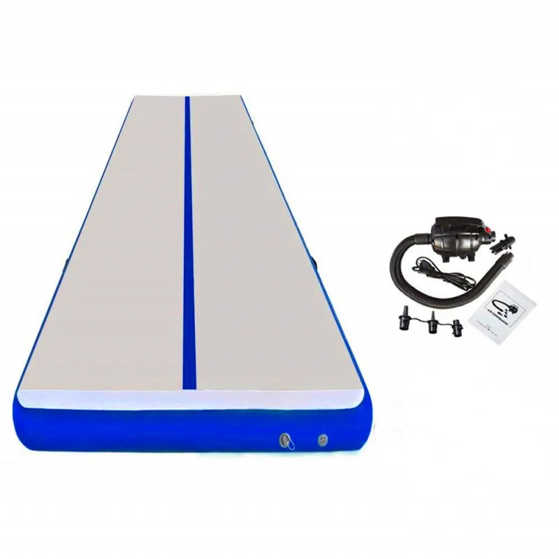 

Free Shipping 6x1x0.2m Blue Inflatable Gymnastics Mattress Gym Tumble Airtrack Floor Tumbling Air Track For Sale