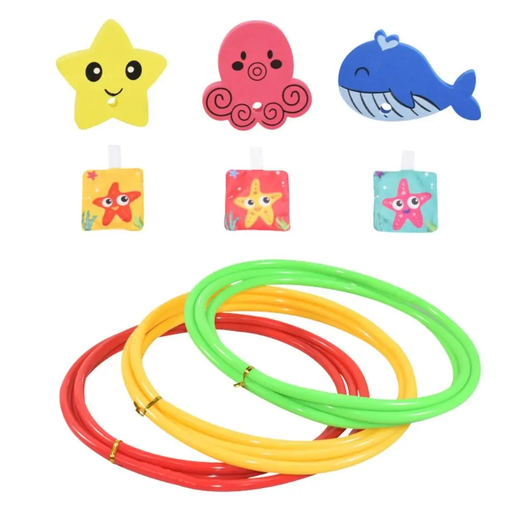 1/3PCS Swimming Pool Ring Dive Ring Set For Children Water Play Sport Diving Summer Beach Fun Toy Kids Swimming Pool Accessories