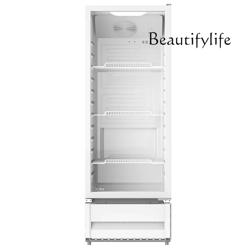 Vertical display cabinet Refrigerated fresh-keeping cabinet Commercial large-capacity beer beverage cabinet Small refrigerator