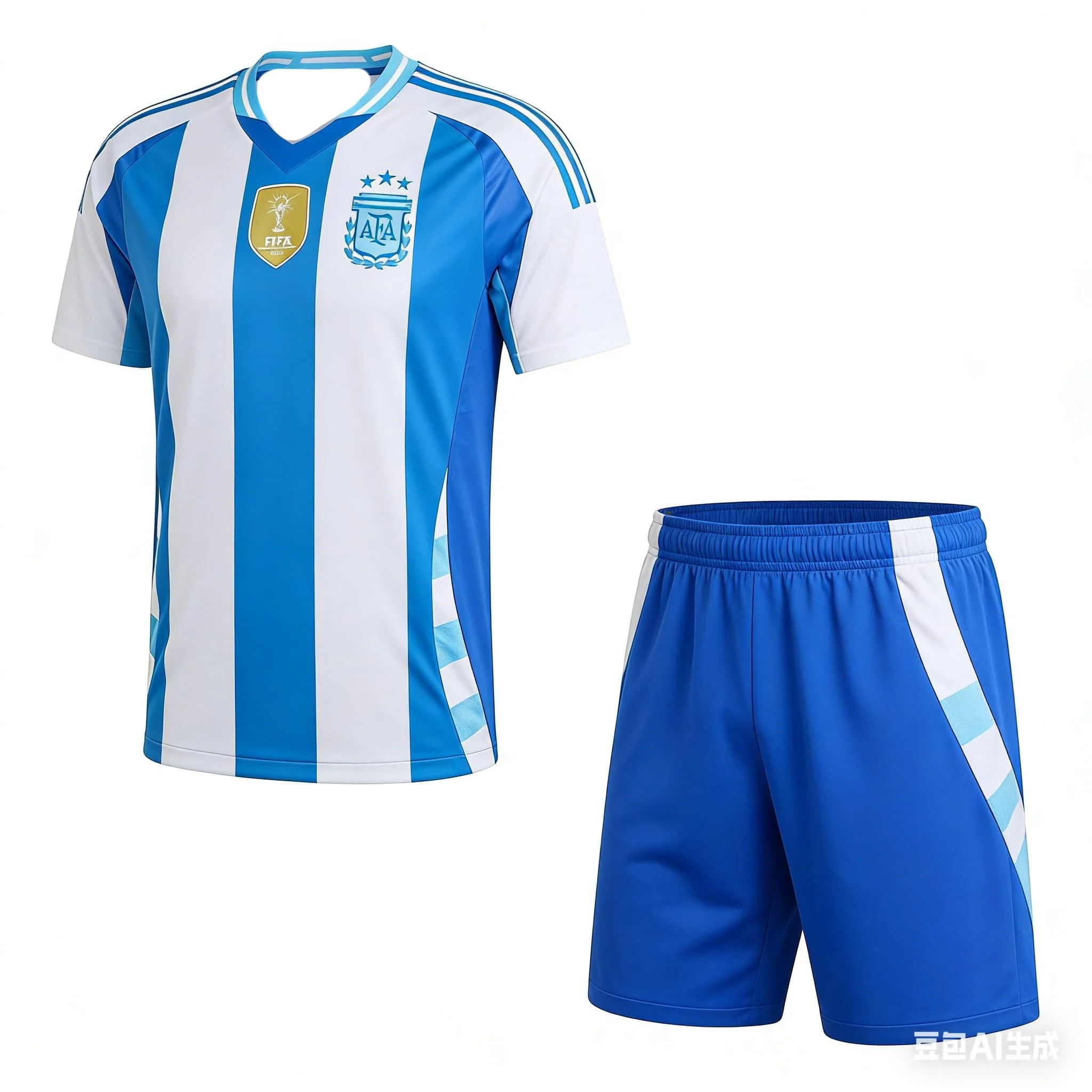 

Argentina Team Player Version Men's Football Jersey Set Comfortable and Loose, Suitable for Outdoor Use