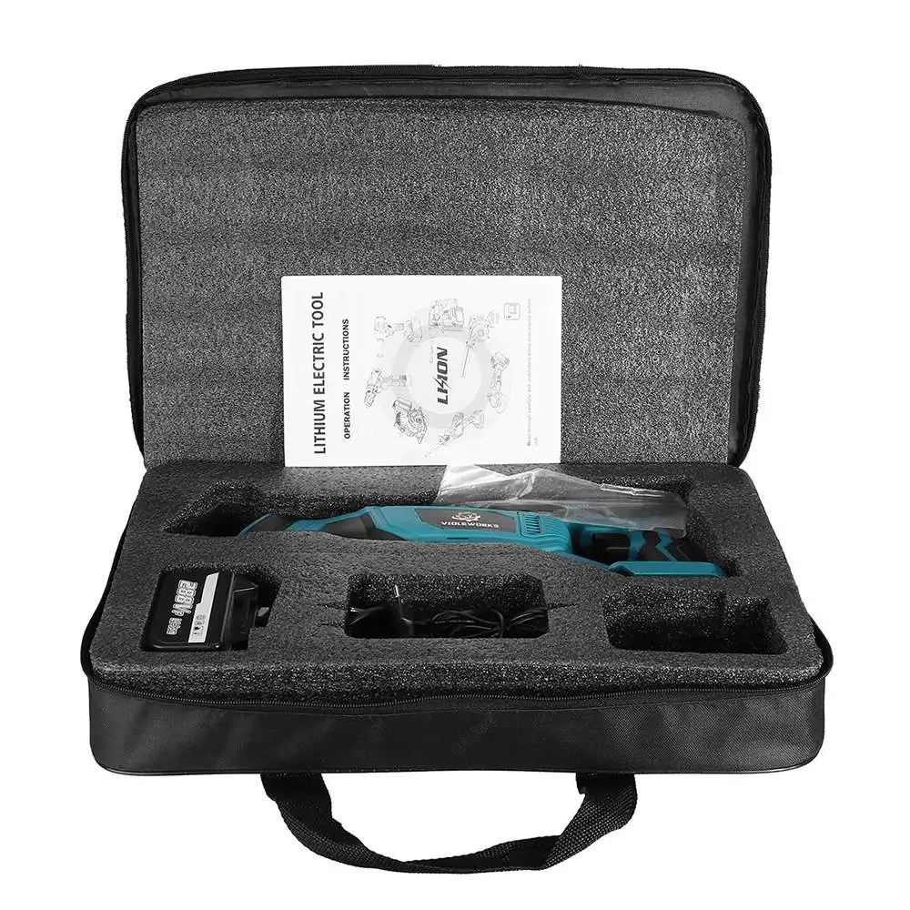Imagem -06 - sem Fio Alternativo Serra Elétrica 2pc Li-ion Bateria Lâminas Metal Ferramenta de Corte de Madeira para Makita 18v Bateria 1500w 288vf