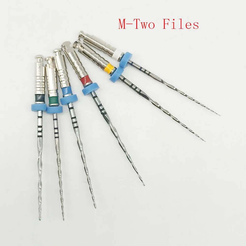 

6pics Dental Instrument M files Endo Rotary Endodontic Files 25mm Dental Endo Motor Files Instrument M-two Dentistry