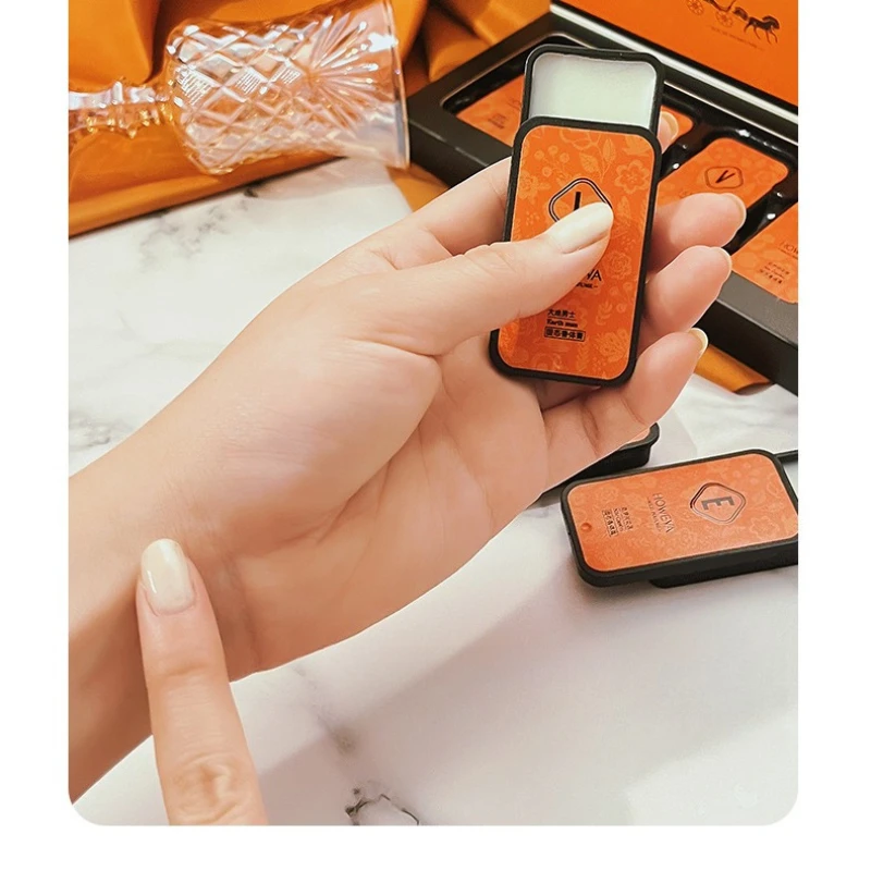 4 pçs/caixa perfume sólido portátil fragrâncias para mulheres homens bálsamo sólido suave duradouro à prova dwaterproof água aroma desodorante perfume corporal