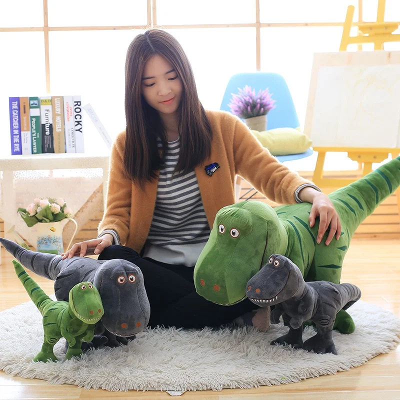 Simulation Soft Tyrannosaurus Rex Doll Plush Toys High Quality PP Cotton Dinosaur Stuffed Animals Birthday Halloween Gift for Gi