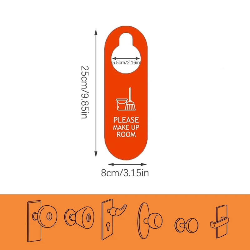 Double Sided Please Make Up Room Sign Board Prompt Board Please Do Not Disturb Sign Pendant Hotel Door Hanging Sign