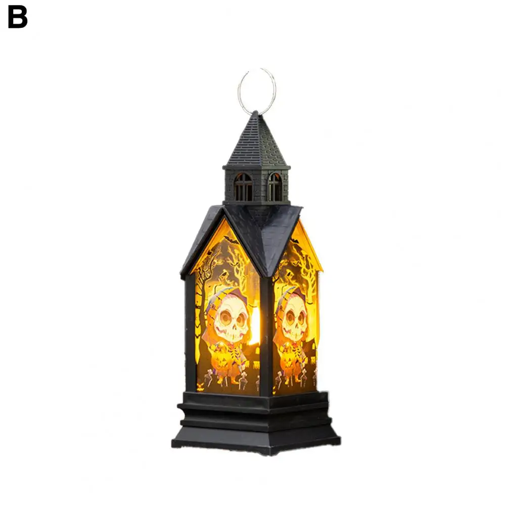 Vintage Style Lantern Vintage Style Night Light Halloween Led Ghost Handheld Pumpkin Lantern Spooky with Hanging Ring for Party