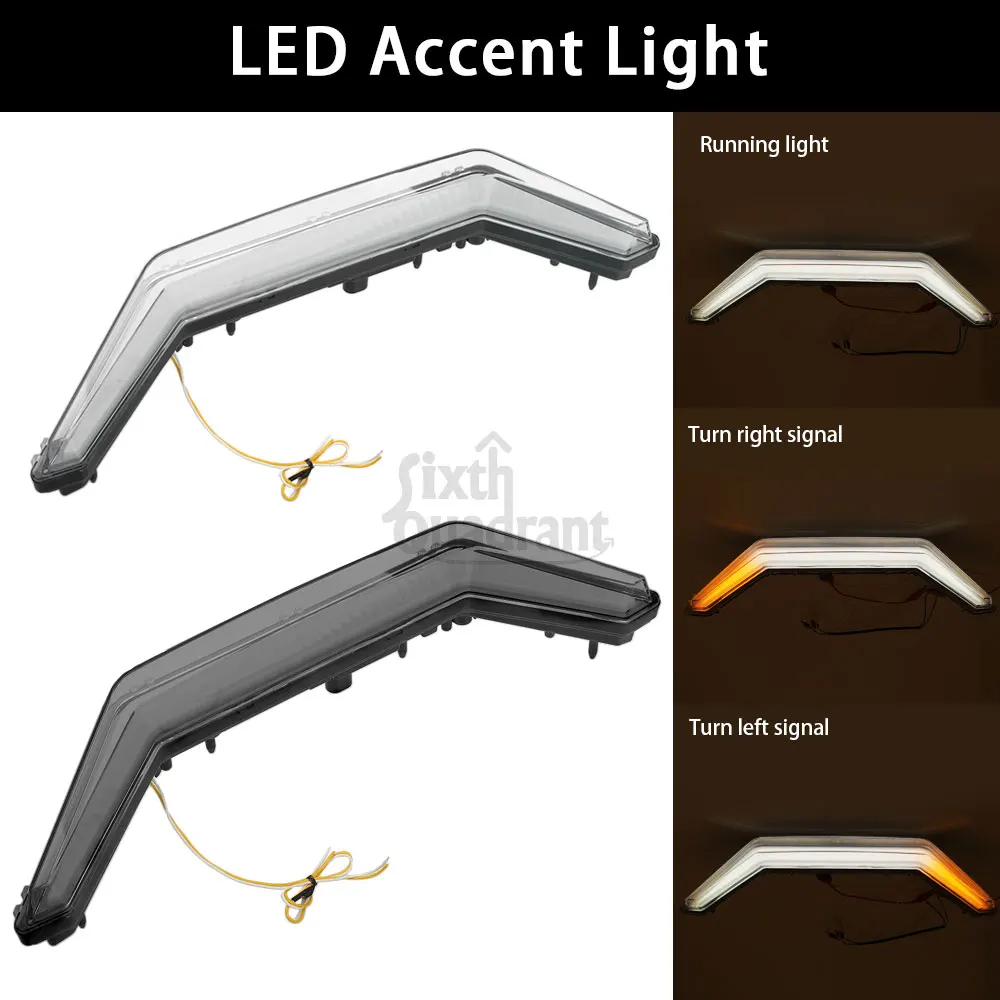

Передний акцентный светильник для квадроцикла UTV, указатель поворота, 12 В, светодиодный центральный гриль, подвесной светильник для Polaris RZR PRO XP/4 2020-2021 RZR PRO R 2022 # 2884346