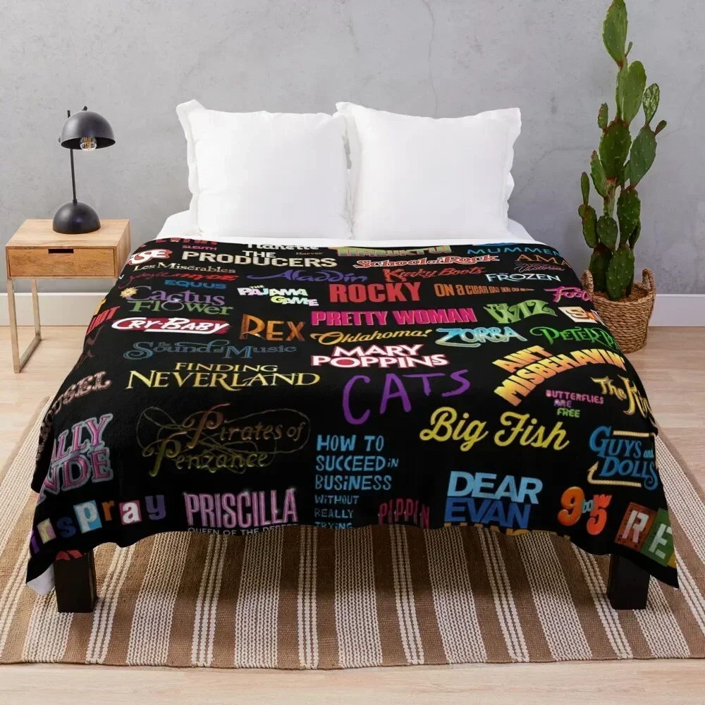 

Broadway Musicals Throw Blanket Warm Comfortable Blanket Gift for Parents Friends