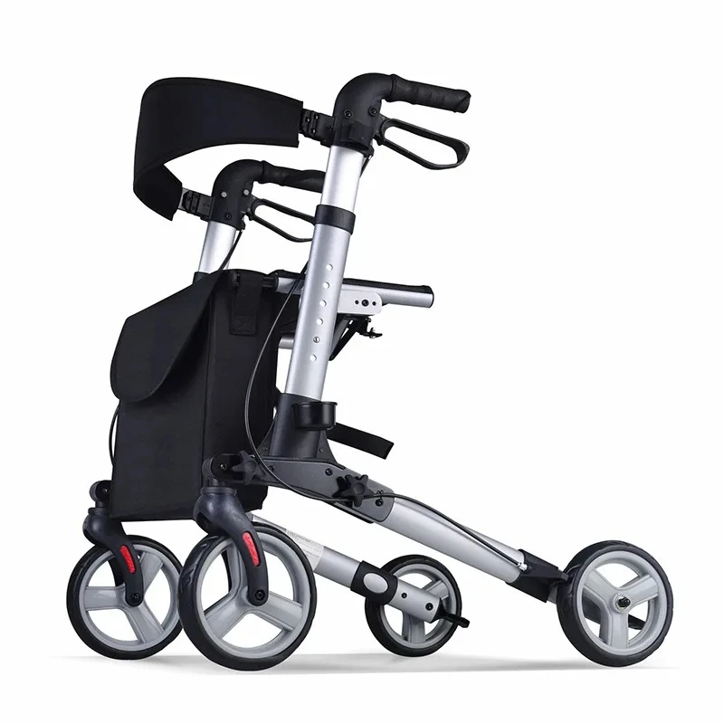 Hand-powered Rehabilitation Walker, Elderly Can Push and Sit Walker, Elderly Walking Walker Wheelchair, Assisted Walking