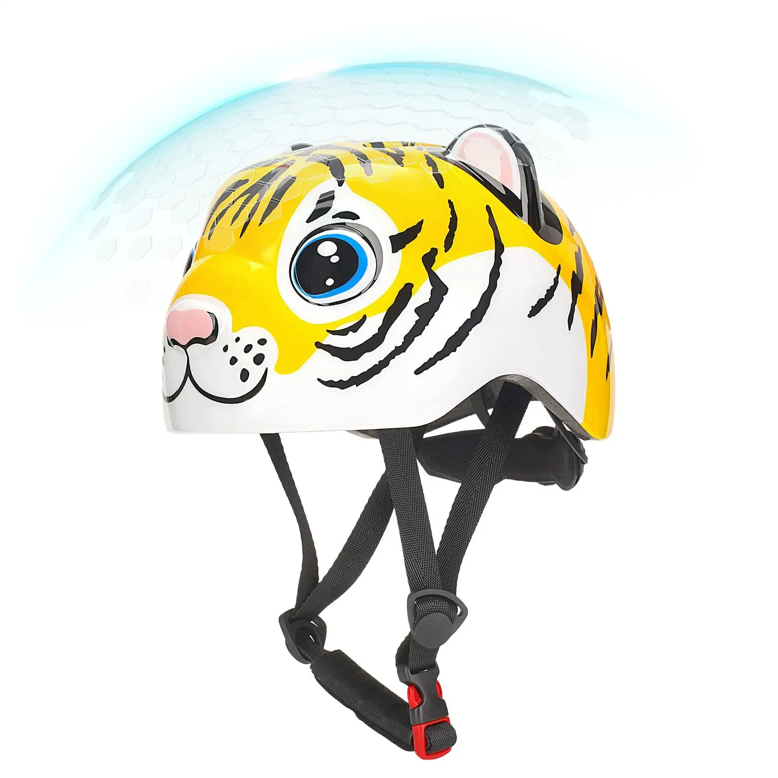 

Kids Bike Helmet Tiger Pattern Adjustable Cycling Gear Boy Helmet For Kids Ages 2-6 Daily School Outdoor Cycling Commute Riding