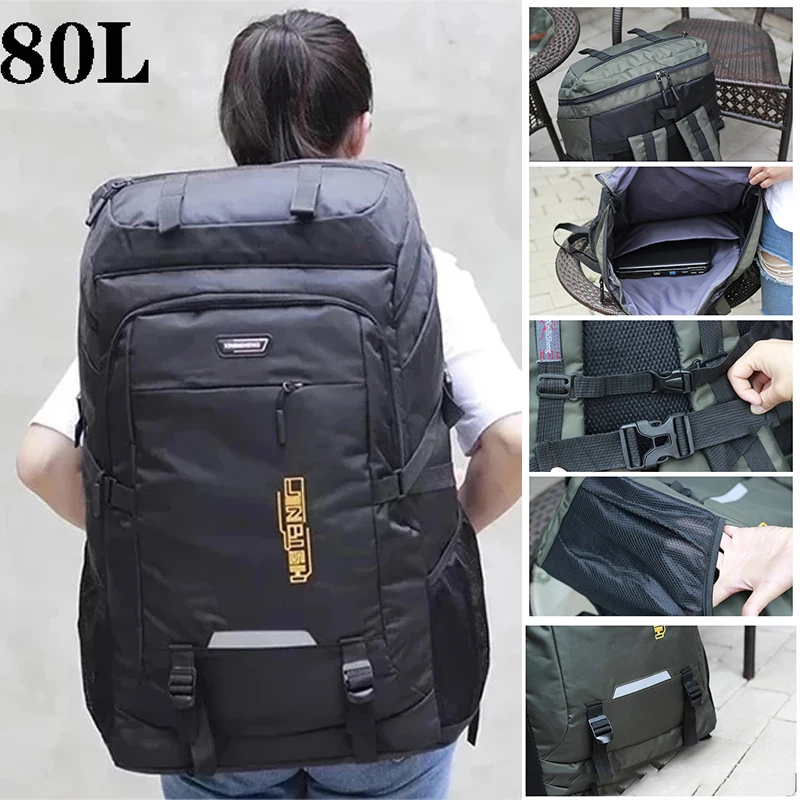 80L 50L Men's Outdoor Backpack Climbing Travel Rucksack Sports Camping  Hiking Backpack School Bag Pack For Male Female Women - AliExpress 1524