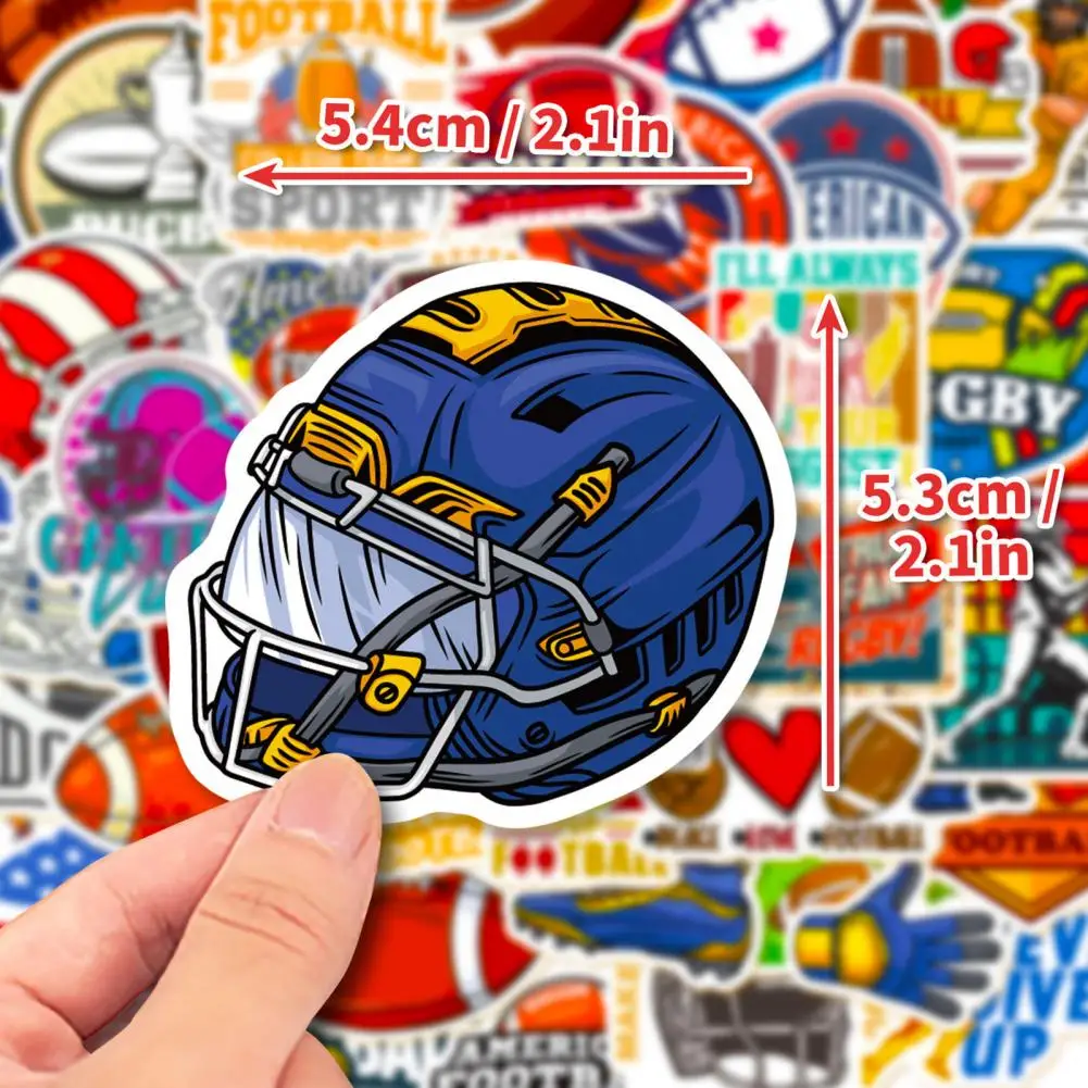 สติกเกอร์การ์ตูน สติ๊กเกอร์ฟุตบอลสําหรับแฟนๆ การพิมพ์สติ๊กเกอร์รักบี้สําหรับสเก็ตบอร์ด แล็ปท็อป ขวดน้ํา ผู้เล่นรักบี้