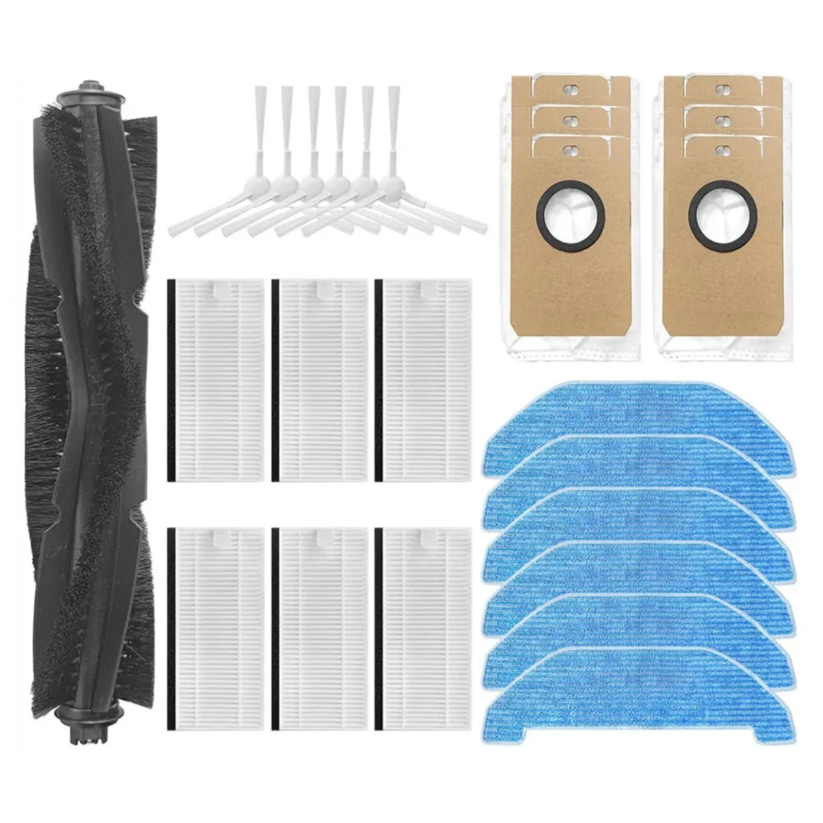 For N3 / RS0100WA Roller Side Brush Filter Mop Cloths Dust Bag Robot Vacuum Cleaner Accessory Part