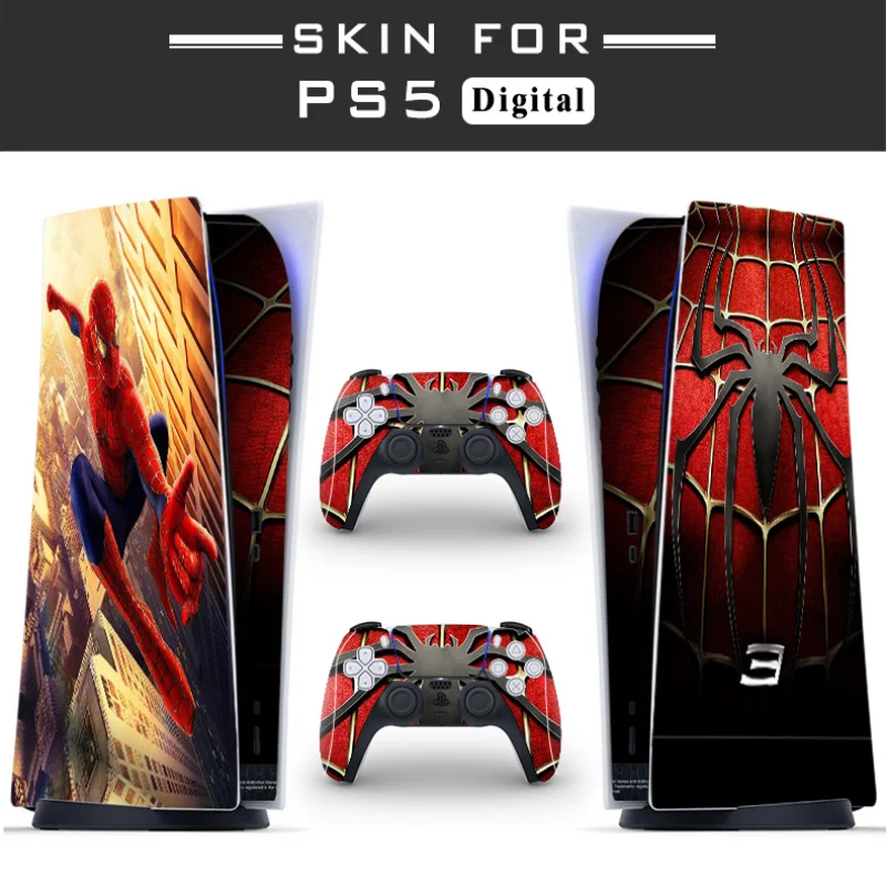 

Marvel Spider-Man Deadpool PS5 game console sticker PS5 digital version sticker Small gift