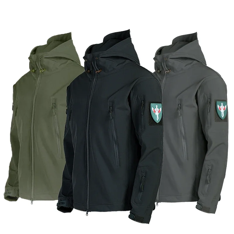 Set di abbigliamento invernale impermeabile Uniforme militare Giacca da combattimento tattica Pantaloni Set di abbigliamento tattico per attrezzatura militare