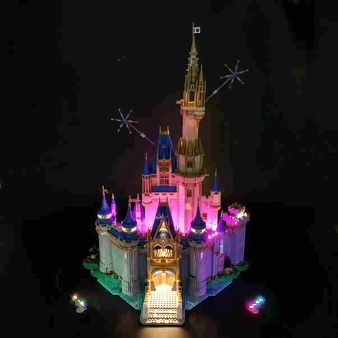 RC LED Light for 43222 71040 Compatible for Disney Castle Without Building Blocks Just Led Kit for Christmas (only Light Set)