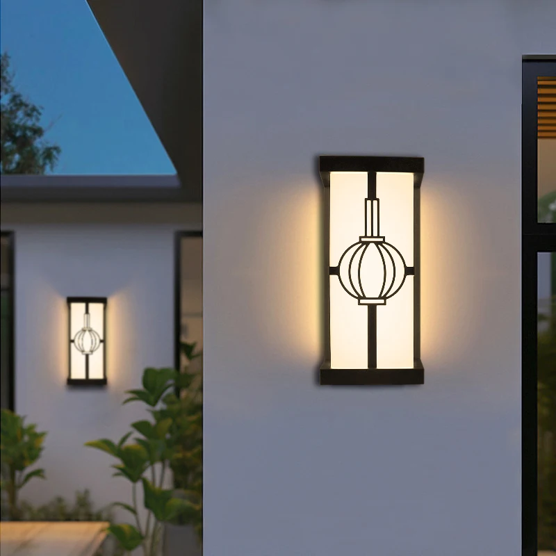 Imagem -06 - Led Outdoor Wall Light com Sensor de Movimento Lâmpada de Parede Impermeável Iluminação Exterior Varanda e Jardim Ip65