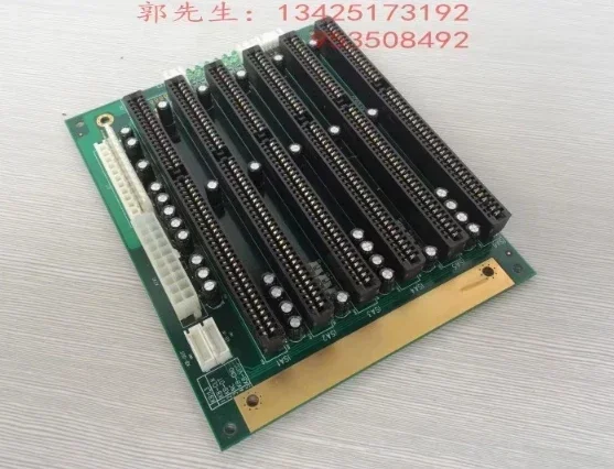 PCA-6106-B REV.B2 ISA bus slot industrial passive backplane, CPU card, supporting ATX and AT power interfaces, IPC 6 * ISA