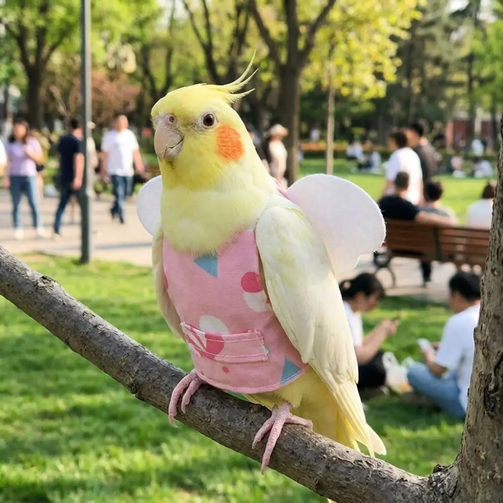 Adjustable Bird Flight Suit Breathable Escape Proof Parrot Flying Harness Anti-Bite Sun Protection Bird Training Gear
