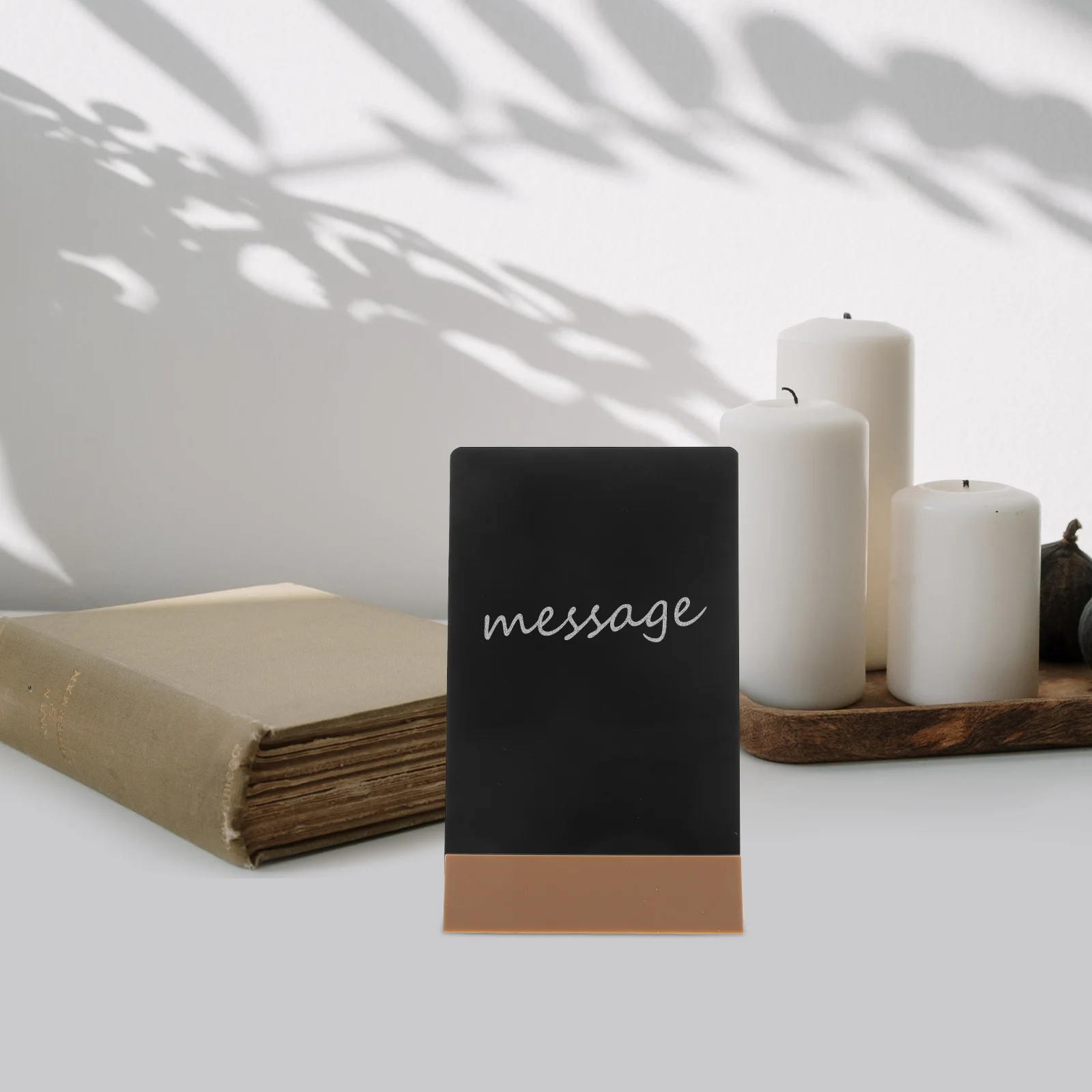 작은 칠판 표지판 책상 장식 A6 사이즈 가정 사무실 상점 웨딩 메뉴 보드 주방 뷔페 카페 지울 수 있는 메시지