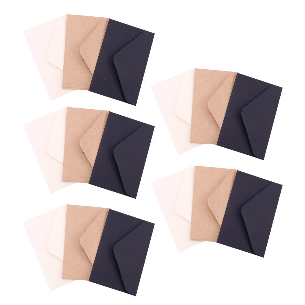 

30Pcs Retro Envelopes Kraft Paper Miniature Envelopes for Letters Invitations Greeting Cards Decorative Storage