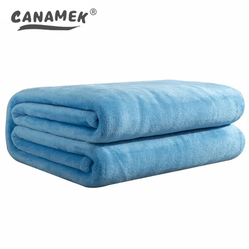 Flannel Soft Throw Blanket Multifunction Lunch Break Blanket Comfortable Air Conditioning Blanket For Office Bedroom Use