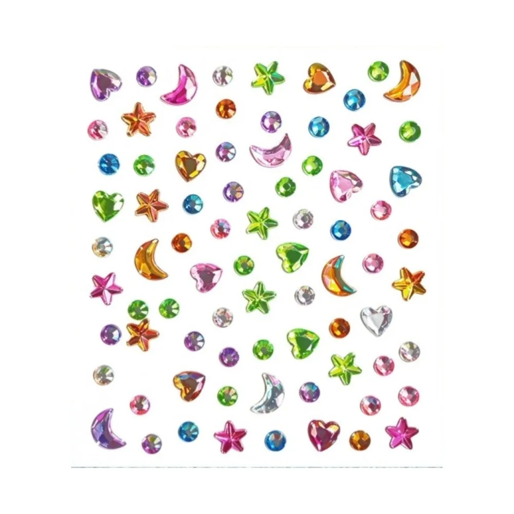 with Adhesive Backing Bedazzling Sticker 3D Resin Makeup Face Eye Jewels Sticker DIY Waterproof Crystal Gem Sticker