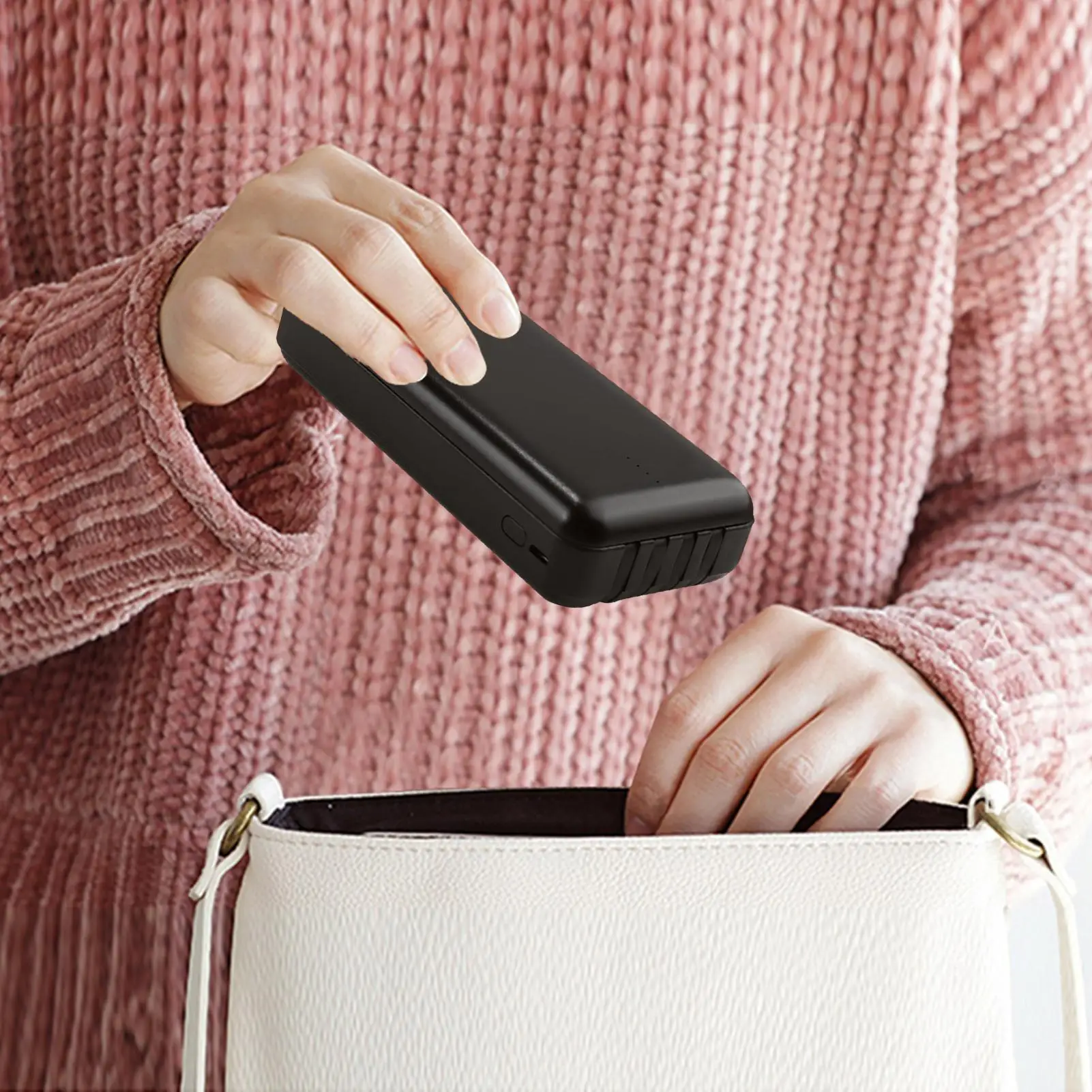 حافظة بتصميم بنك الطاقة بمقصورة سرية، تصميم مضاد للسرقة، آمن مزيف للمنزل، مجوهرات آمنة للسفر، الأشياء الثمينة النقدية #2