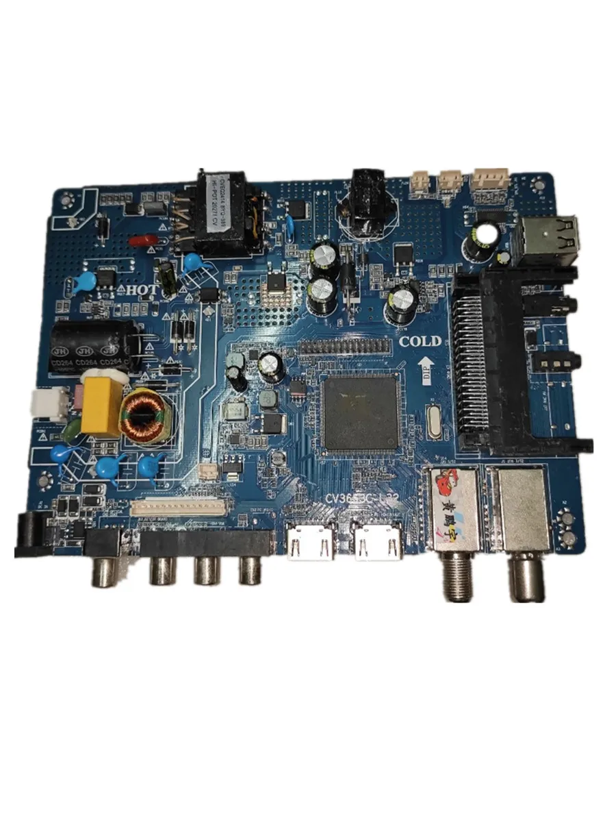 Free shipping!!  CV3663C-L32   Three in one TV motherboard  Tested and working well