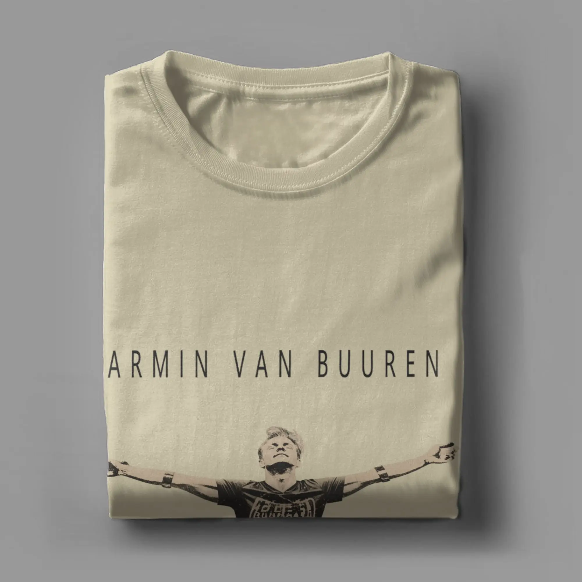 Men's DJ Armin Van Buuren  T Shirts  Cotton Clothing Vintage Short Sleeve O Neck Tee Shirt Plus Size T-Shirt