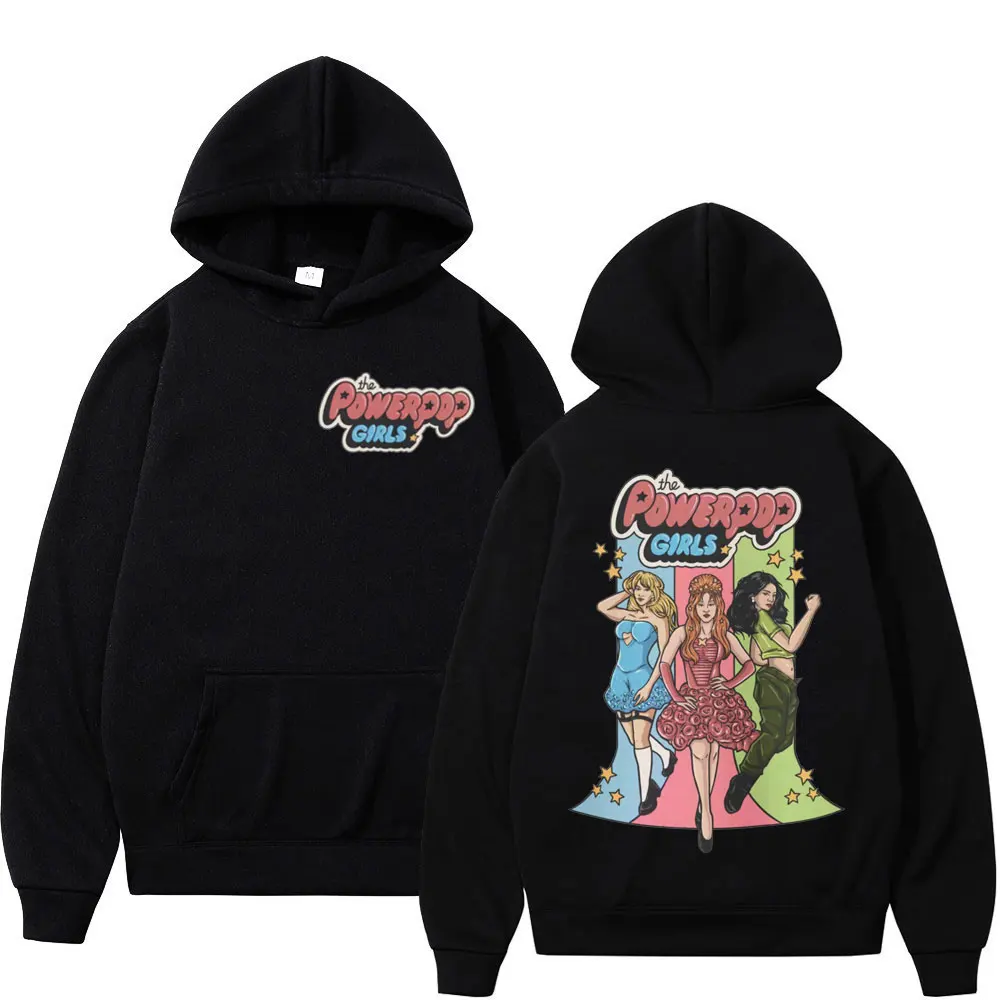 The Power Pop Girls 2024 Hoodie Charli XCX Chappell Roan Sabrina Carpenter Graphic Hoodies Unisex Y2k Fashion Hip Hop Sweatshirt