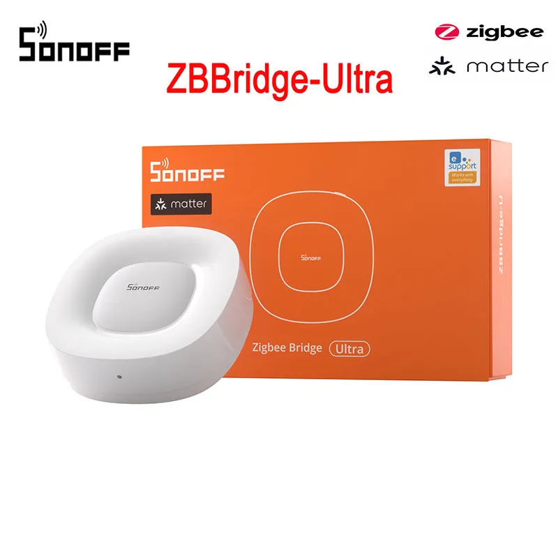 

Matter Zigbee Bridge Ultra SONOFF ZBBridge-U До 256, подключение Ethernet, концентратор для умного дома, поддержка Alexa Apple Home
