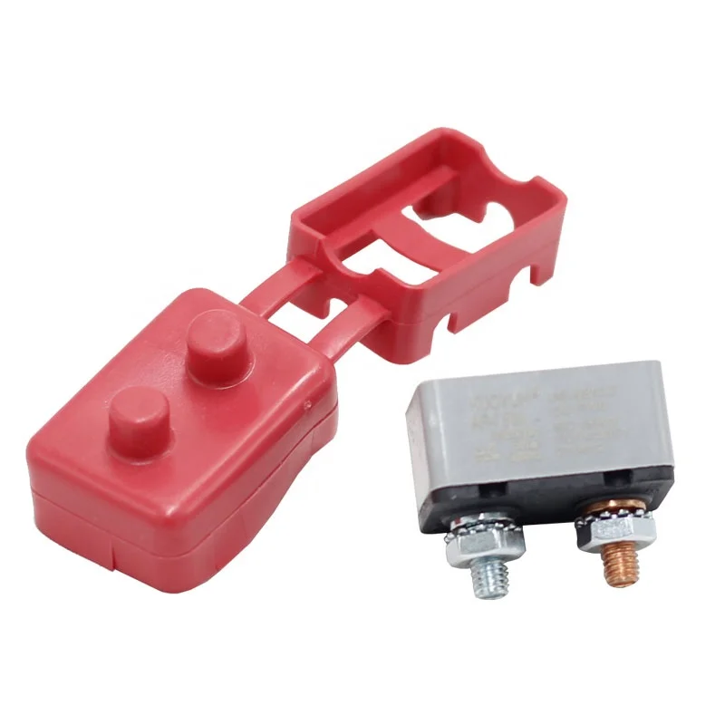 No Vertical Horizontal Mounting Bracket Metal Plastic Auto Manual Reset Automotive Circuit Breaker 12VDC 24VDC
