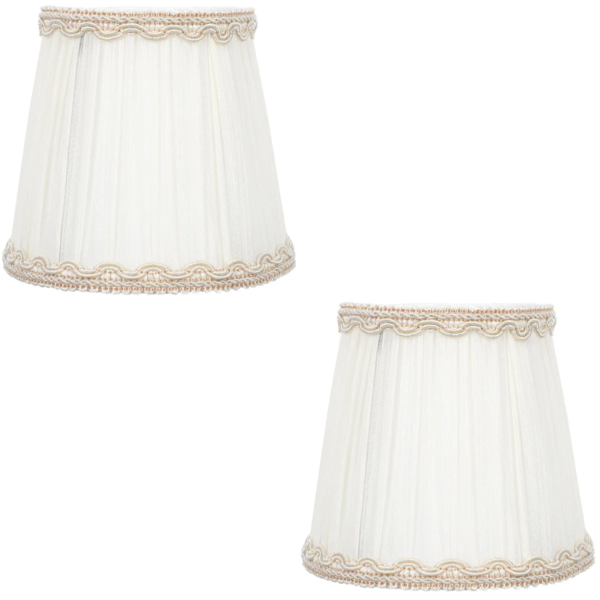 

2 Pack Fabric Lampshade Shades for Wall Bell Light Bulb Barrel Protector Floor Accessories