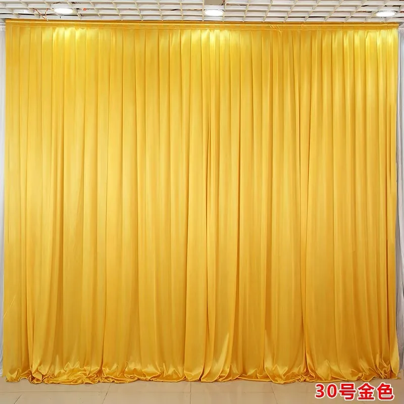 

Transparent Silk Drape Photo Booth Stage Drapery Panel Decoration Wedding Backdrop Baby Shower Event Background Church Curtains